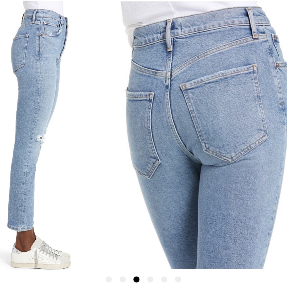 Agolde Riley Ripped Super High Waist Jeans